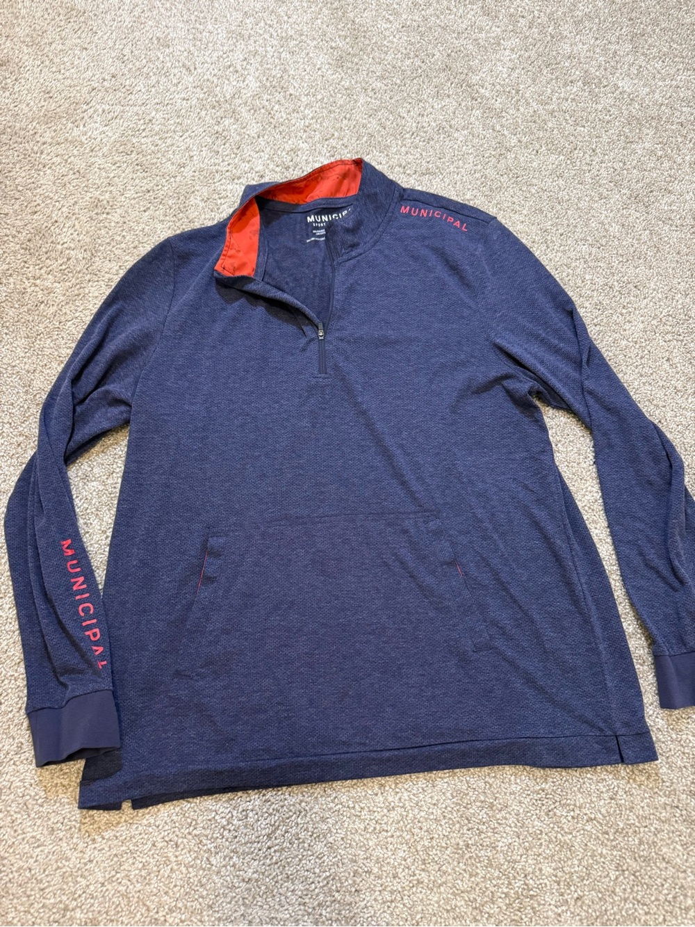 Municipal Sports Utility Grear Quarter Zip Large